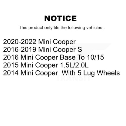 Plaquettes de frein à disque à faible teneur en métal arrière pour Mini Cooper NWF-EPS1800
