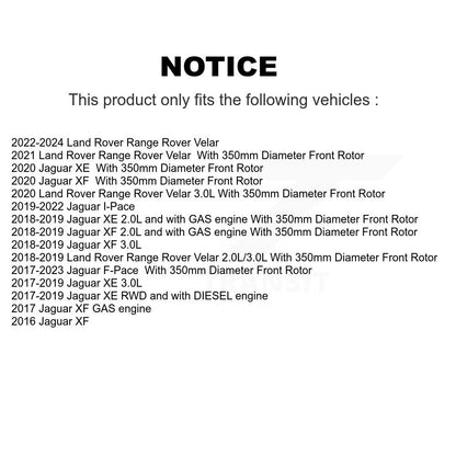 Plaquettes de frein à disque à faible teneur en métal pour jaguar F-Pace Land Rover Range Velar XE