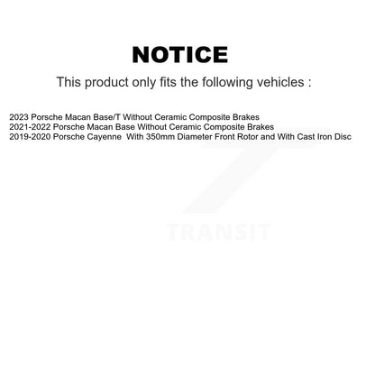 Plaquettes de frein à disque à faible teneur en métal pour Porsche Macan Cayenne NWF-EPS2192
