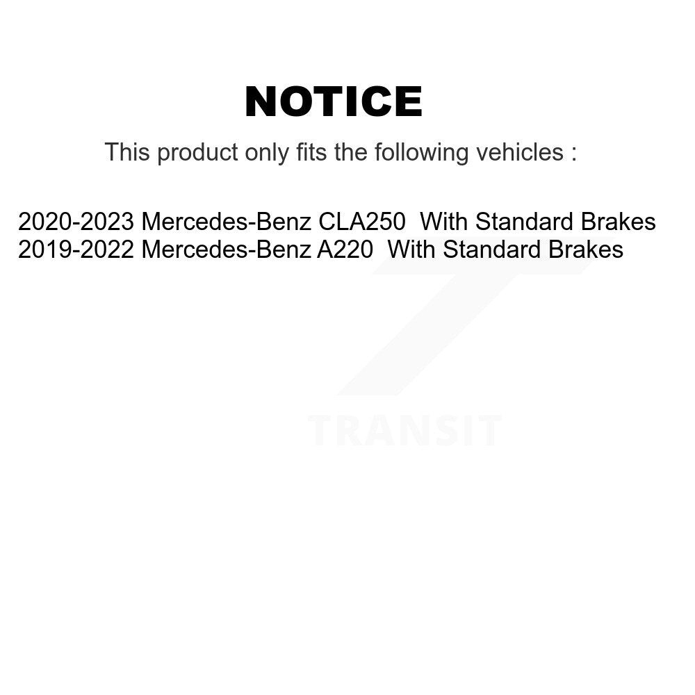 Plaquettes de frein arrière à disque à faible teneur en métal pour Mercedes-Benz A220 CLA250 NWF-EPS2207