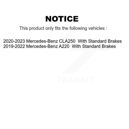 Plaquettes de frein arrière à disque à faible teneur en métal pour Mercedes-Benz A220 CLA250 NWF-EPS2207