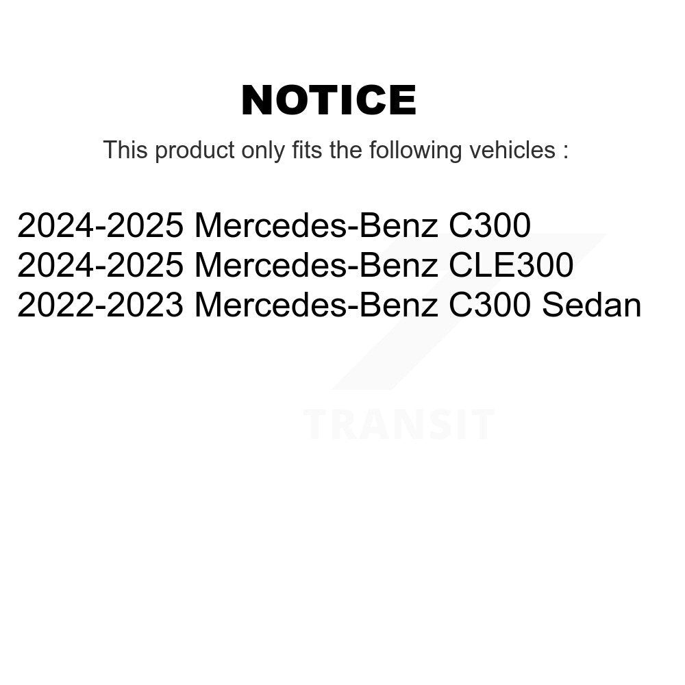 Plaquettes de frein à disque à faible teneur en métal pour Mercedes-Benz C300 CLE300 NWF-EPS2501