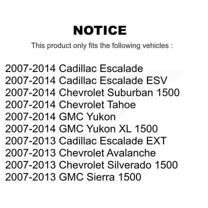 Plaquettes de frein à disque arrière en céramique, pour Chevrolet GMC Sierra 1500 Silverado Avalanche
