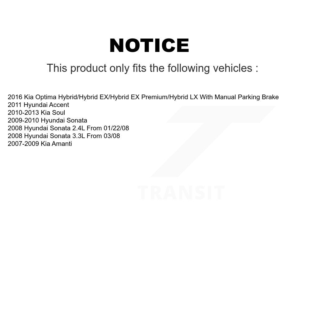 Plaquettes de frein à disque arrière en céramique, pour Kia Soul Hyundai Sonata Accent Optima Amanti