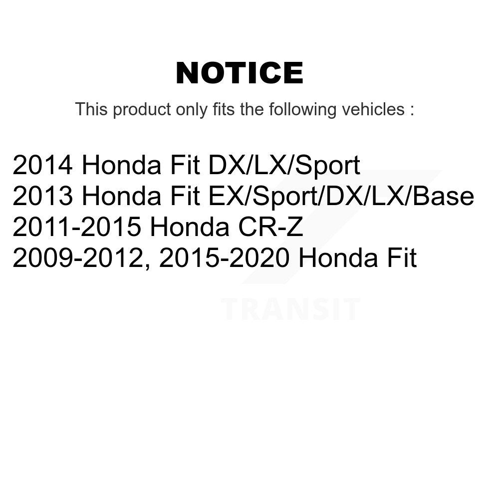 Plaquettes de frein à disque avant en céramique pour Honda Fit CR-Z NWF-PRC1394