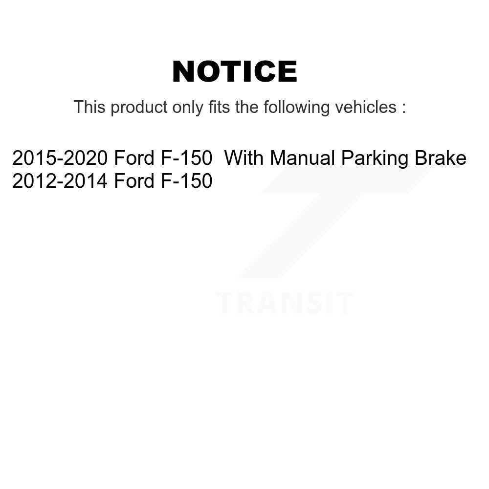 Plaquettes de frein à disque arrière en céramique pour Ford F-150 NWF-PRC1602