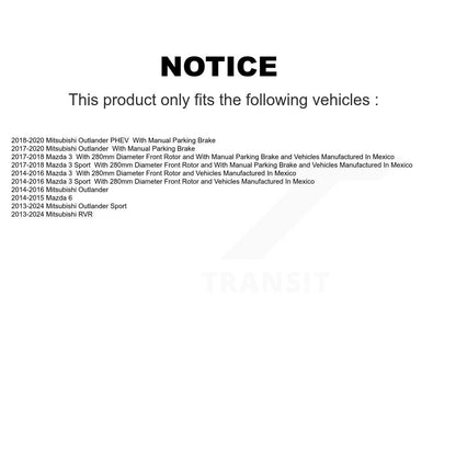 Plaquettes de frein à disque arrière en céramique, pour Mazda 3 Mitsubishi RVR Outlander Sport PHEV 6