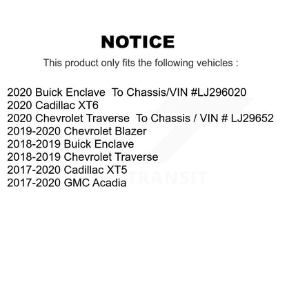 Plaquettes de frein à disque avant en céramique, pour Chevrolet Cadillac XT5 Traverse GMC Acadia XT