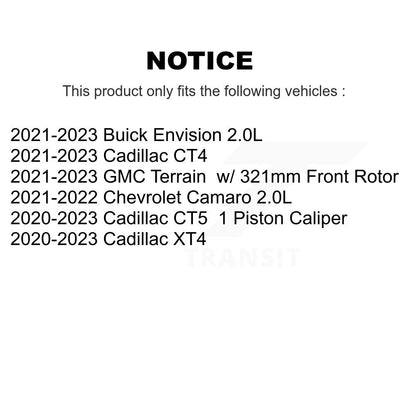 Plaquettes de frein à disque avant en céramique, pour GMC Terrain Cadillac Buick Envision XT4 CT5