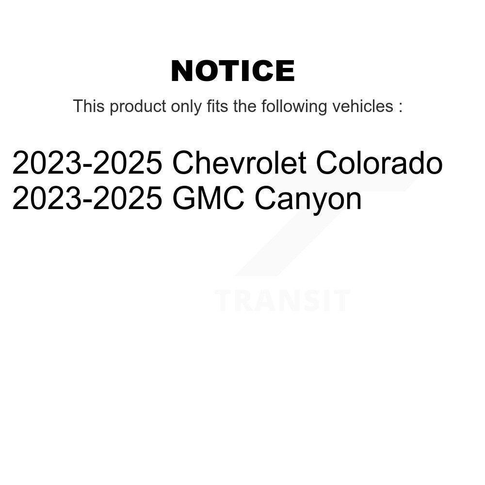 Plaquettes de frein en céramique avant pour Chevrolet Colorado GMC Canyon 2023-2025