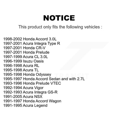 Plaquettes de frein à disque avant en céramique, pour Honda Accord CR-V Acura Prelude Integra NSX C