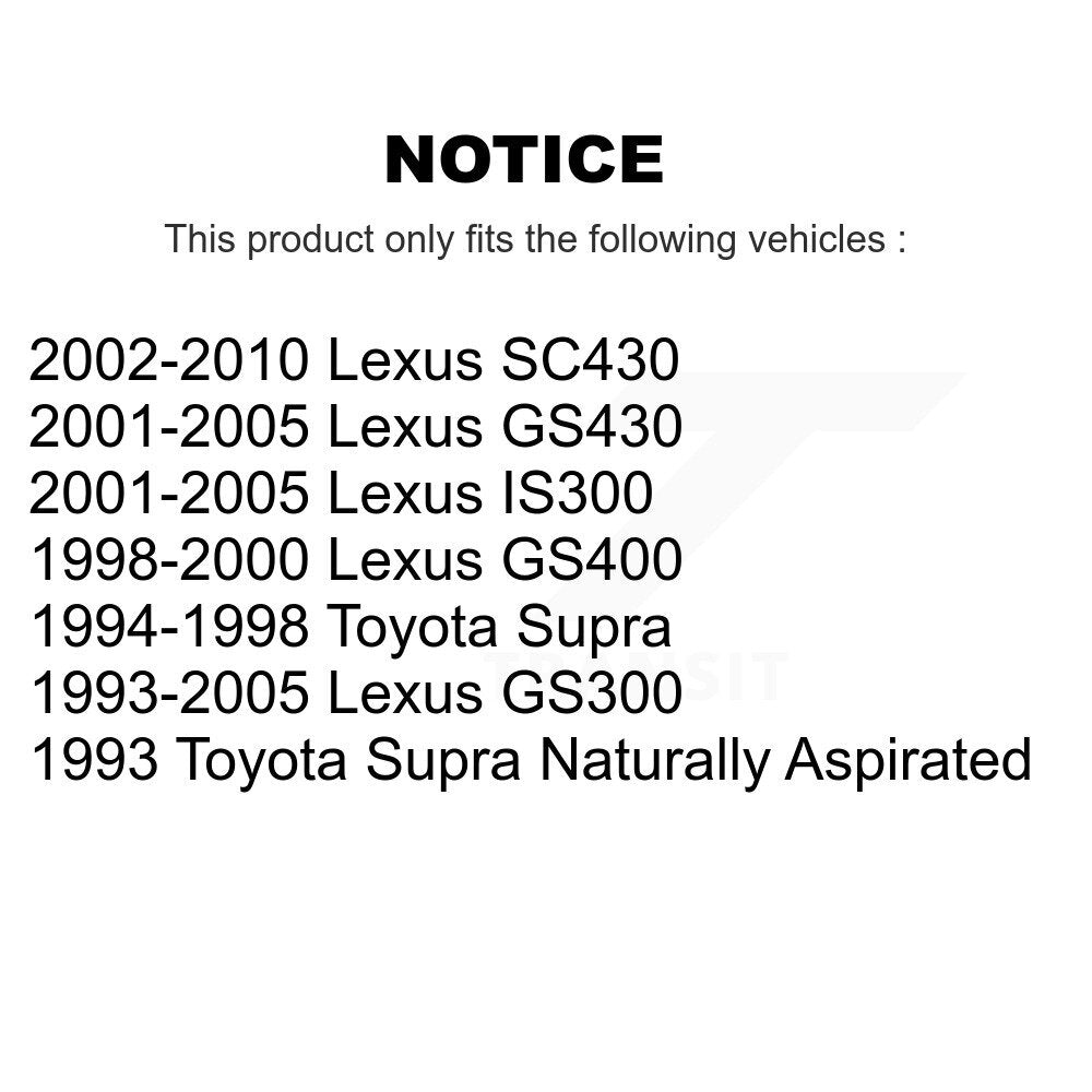 Plaquettes de frein à disque en céramique avant, pour Lexus SC430 IS300 GS300 GS400 Toyota Supra