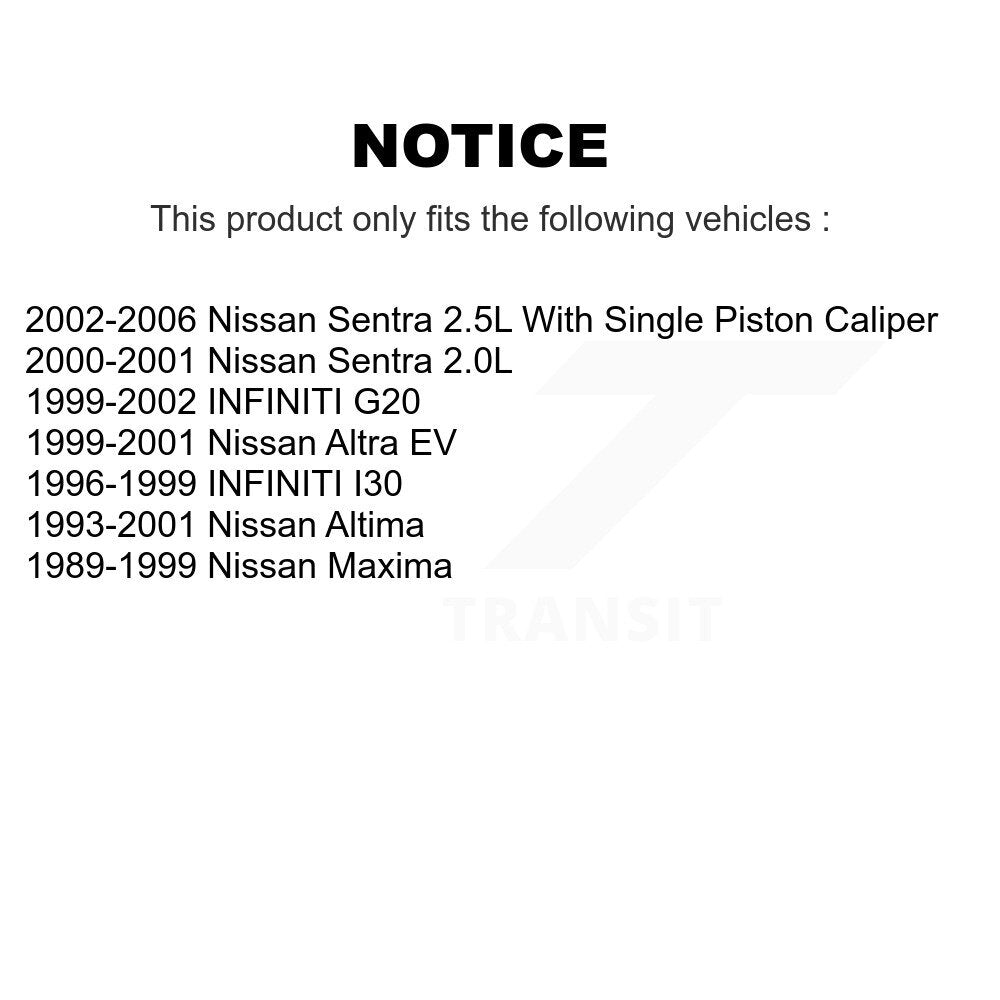 Plaquettes de frein à disque avant en céramique, pour Nissan Sentra Altima Maxima INFINITI G20 I30
