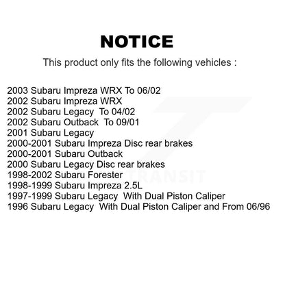 Plaquettes de frein à disque avant en céramique, pour Subaru Impreza Forester Legacy Outback
