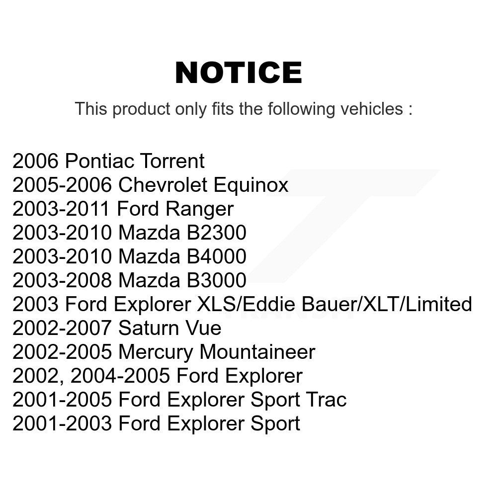 Plaquettes de frein à disque avant en céramique, pour Ford Ranger Mazda Explorer B4000 Saturn Vue