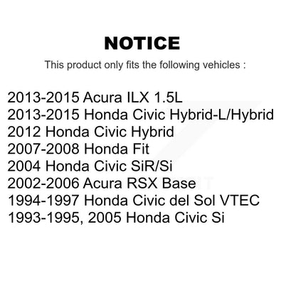 Plaquettes de frein à disque avant en céramique, pour Honda Civic Fit Acura ILX RSX del Sol