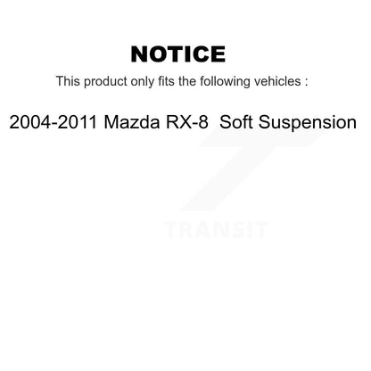 Plaquettes de frein à disque semi-métalliques avant pour Suspension souple Mazda RX-8 2004-2011