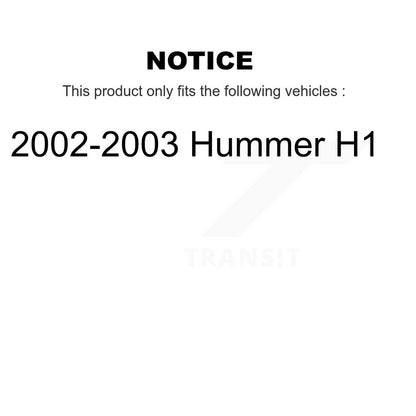 Plaquettes de frein à disque semi-métalliques pour Hummer H1 2002-2003 NWF-PRM1025