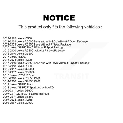 Plaquettes de frein à disque semi-métalliques avant, pour Lexus IS300 IS350 GS350 RC350 RC300