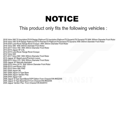Plaquettes de frein à disque semi-métalliques avant, pour Volvo Land Rover Range Evoque XC70 S60
