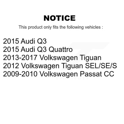 Plaquettes de frein à disque semi-métalliques arrière, pour Volkswagen Tiguan Audi Q3 Quattro Passat