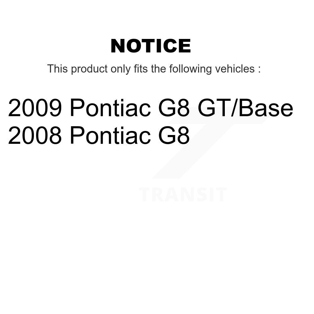 Plaquettes de frein à disque semi-métalliques avant pour Pontiac G8 NWF-PRM1351
