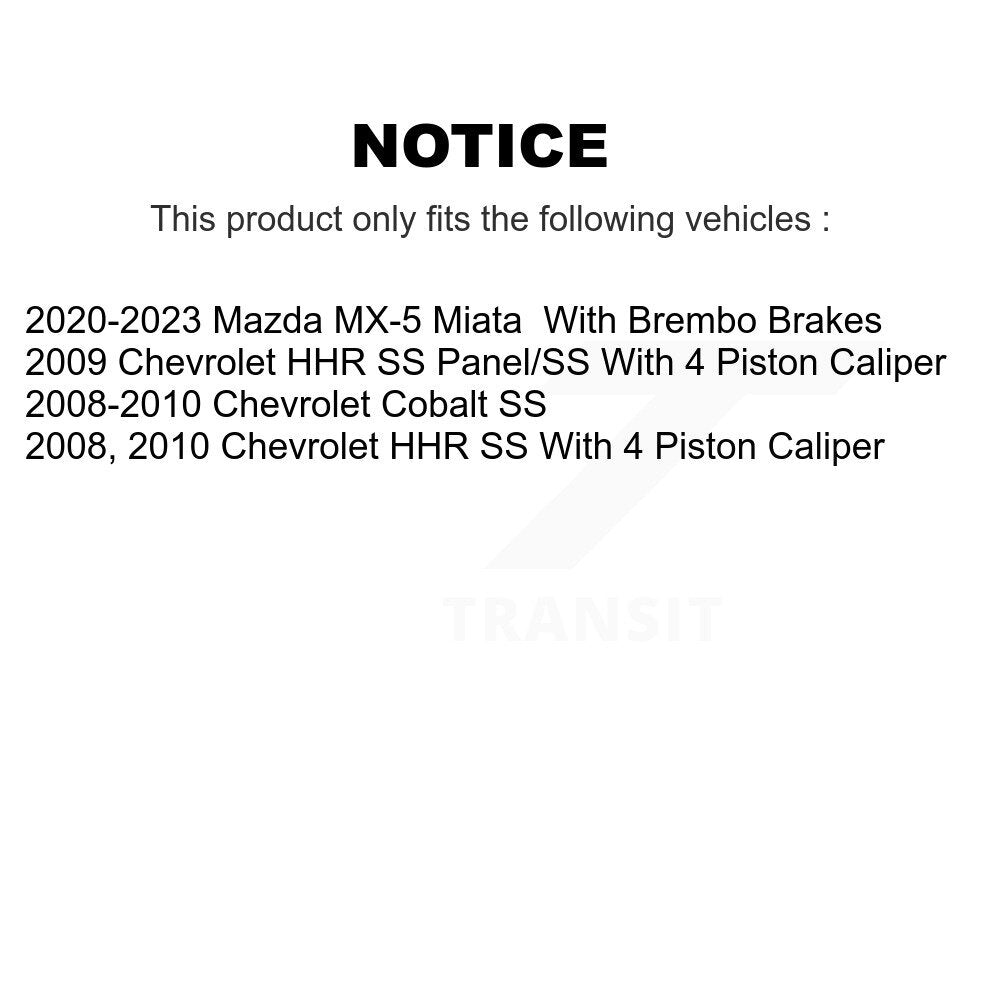 Plaquettes de frein à disque semi-métalliques avant pour Chevrolet Cobalt HHR NWF-PRM1379