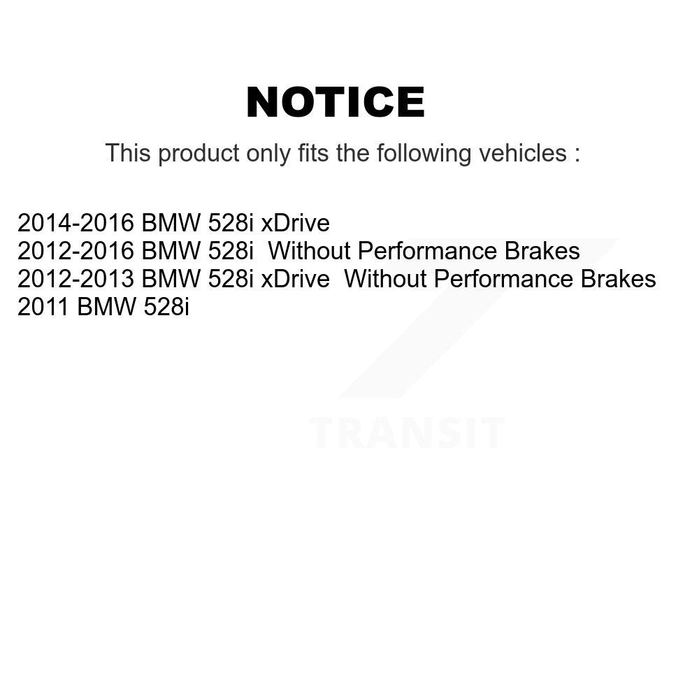 Plaquettes de frein à disque avant semi-métalliques pour BMW 528i xDrive NWF-PRM1504