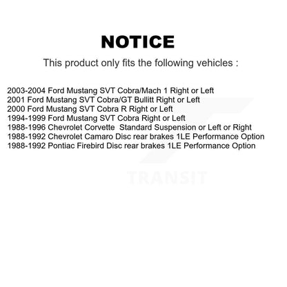 Plaquettes de frein à disque semi-métalliques avant, pour Ford Mustang Chevrolet Corvette Camaro
