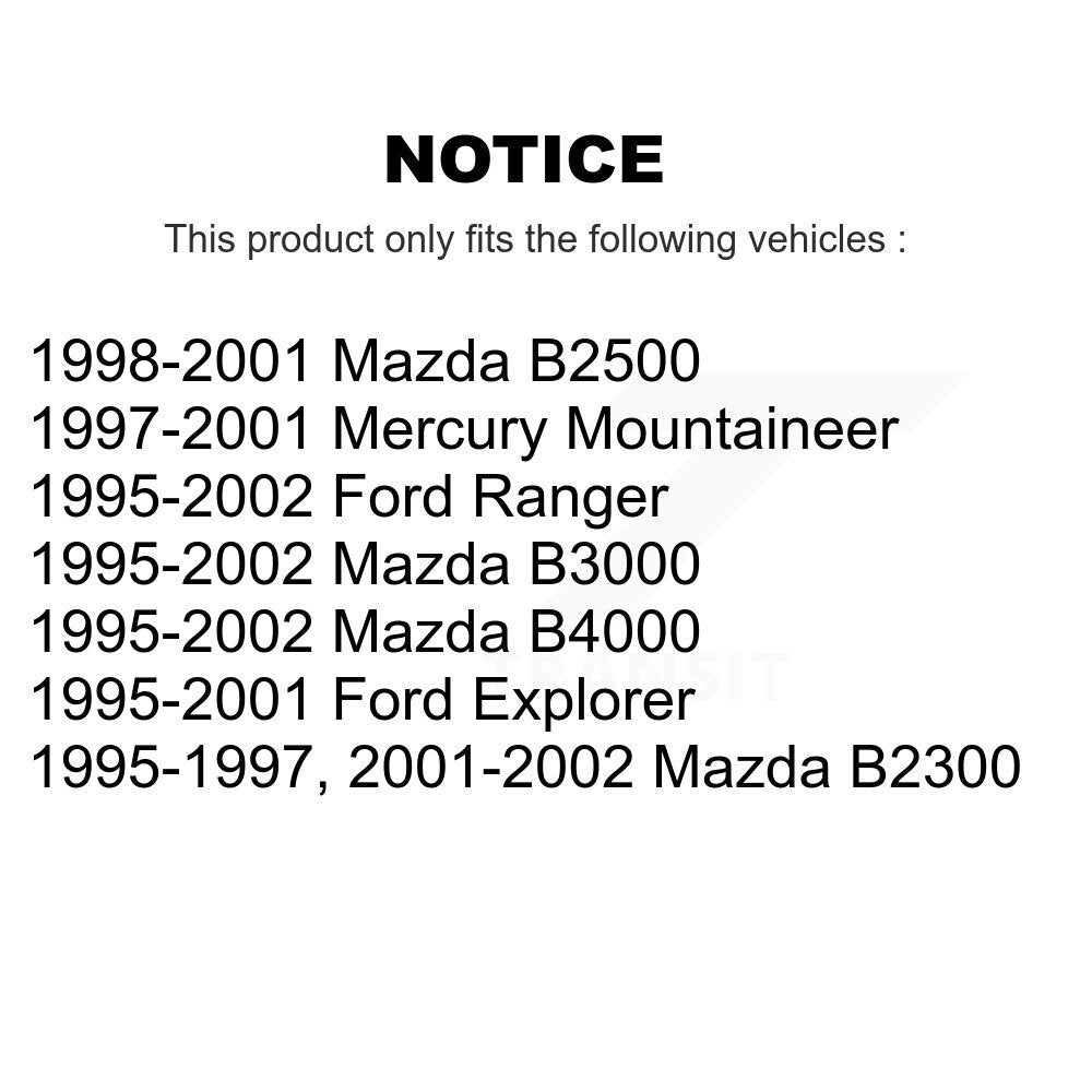 Plaquettes de frein à disque semi-métalliques avant, pour Ford Ranger Mazda Explorer B4000 B3000