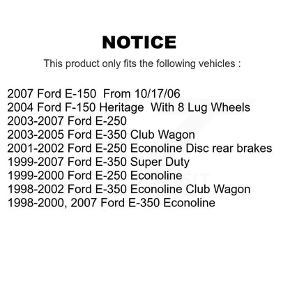 Plaquettes de frein à disque semi-métalliques arrière, pour Ford E-350 Super Duty E-250 Econoline