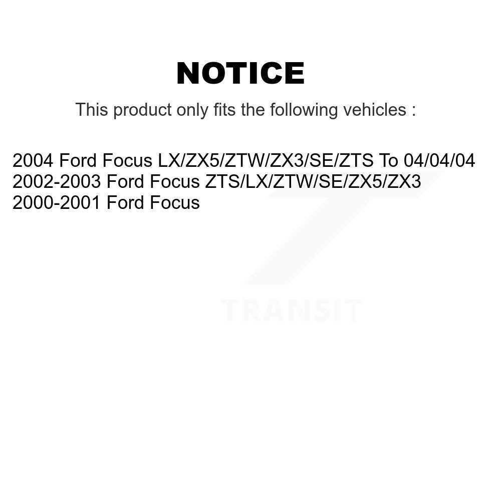 Plaquettes de frein à disque semi-métalliques avant pour Ford Focus NWF-PRM816
