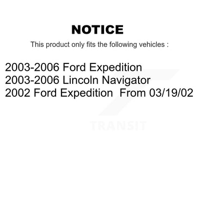 Plaquettes de frein à disque semi-métalliques avant pour Ford Expedition Lincoln Navigator