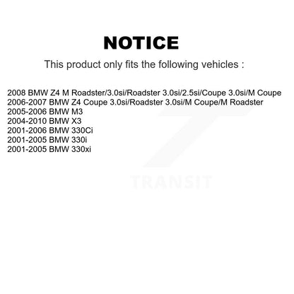 Plaquettes de frein à disque semi-métalliques avant pour BMW X3 330Ci Z4 330i 330xi M3 NWF-PRM94