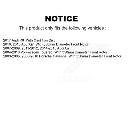 Plaquettes de frein à disque semi-métalliques avant, pour Audi Q7 Porsche Cayenne Volkswagen R8