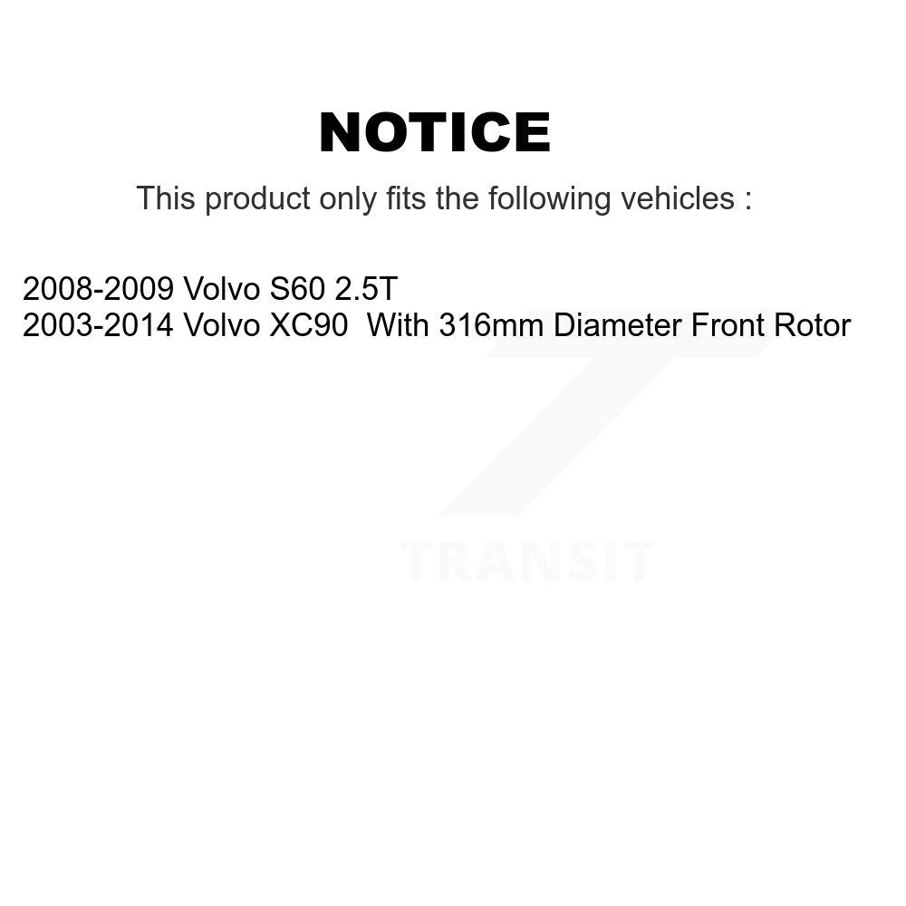 Plaquettes de frein à disque semi-métalliques avant pour Volvo XC90 NWF-PRM979