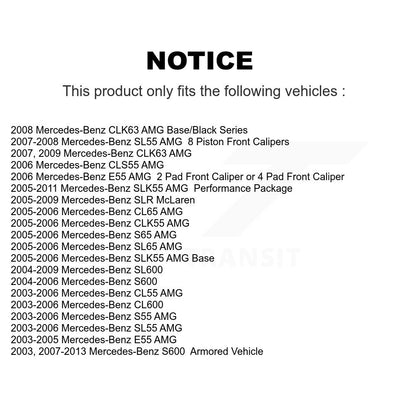 Plaquettes de frein à disque semi-métalliques arrière, pour Mercedes-Benz SL55 AMG SLK55 E55 CLS55