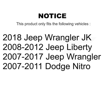 Plaquettes de frein à disque en céramique arrière, pour Jeep Wrangler Liberty JK Dodge Nitro
