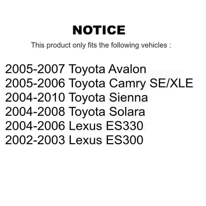 Plaquettes de frein à disque avant en céramique, pour Toyota Sienna Camry Lexus Solara ES330 Avalon