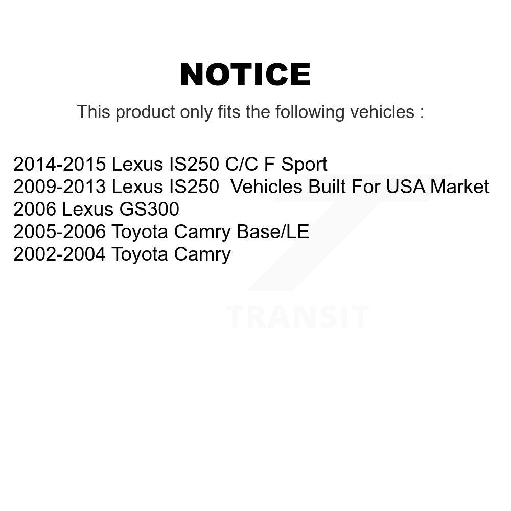 Plaquettes de frein à disque en céramique avant, pour Toyota Camry Lexus IS250 GS300 NWF-PTC908