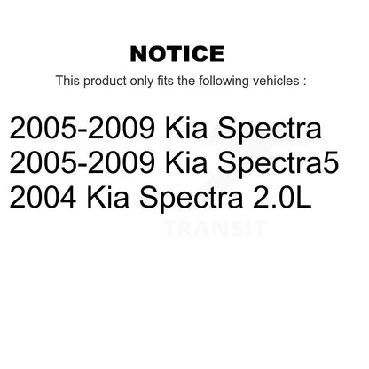 Plaquettes de frein à disque semi-métalliques avant pour Kia Spectra Spectra5 PPF-D1074