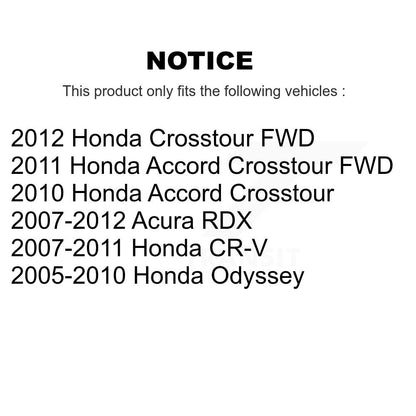 Plaquettes de frein à disque semi-métalliques avant, pour Honda CR-V Odyssey Acura RDX Accord