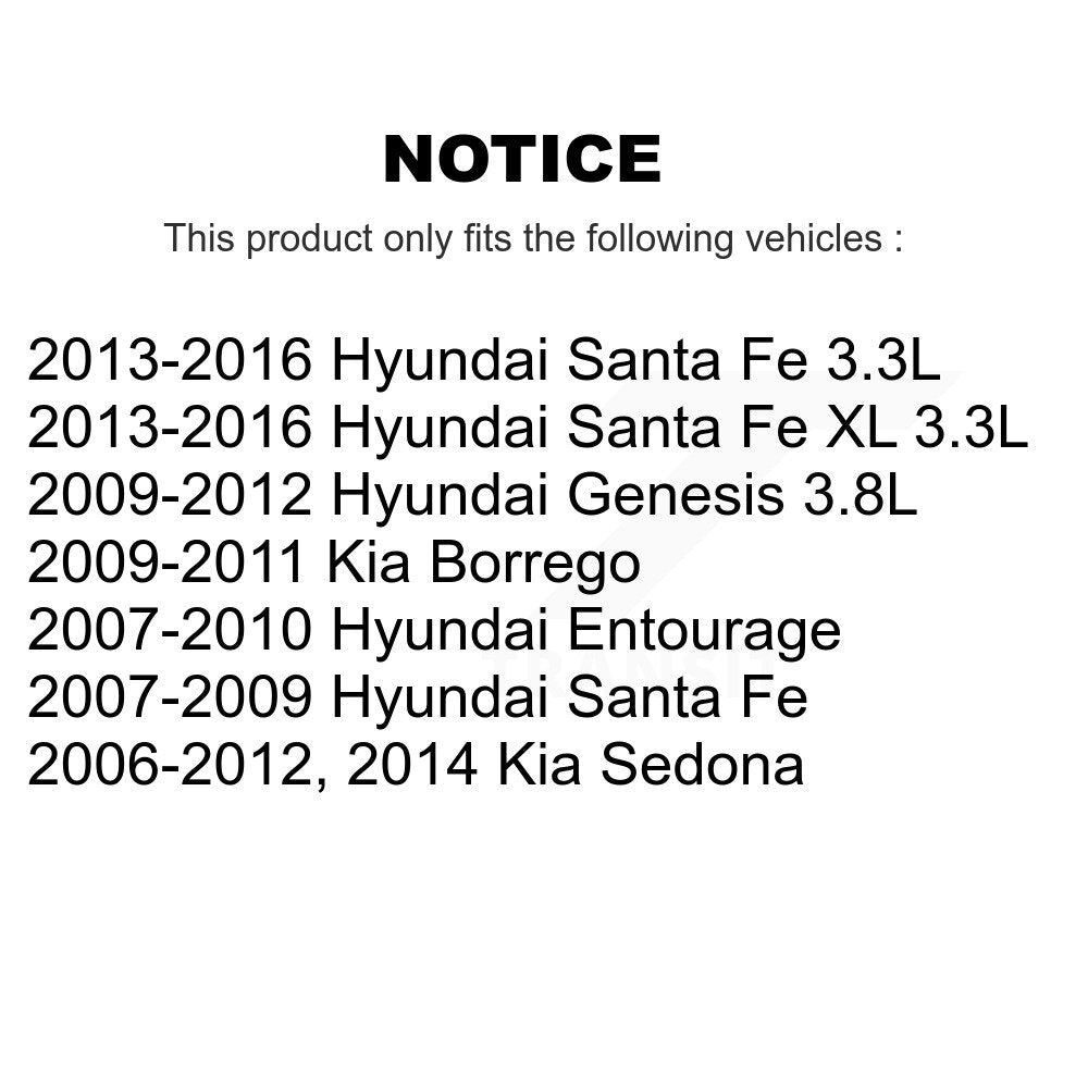 Plaquettes de frein à disque semi-métalliques avant, pour Hyundai Santa Fe Kia Sedona Genesis XL