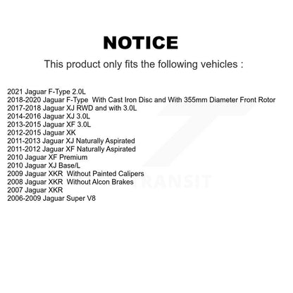Plaquettes de frein à disque semi-métalliques avant, pour Jaguar XF XJ F-Type XKR XK PPF-D1240