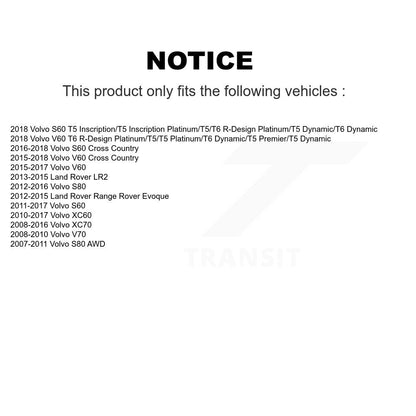 Plaquettes de frein à disque semi-métalliques arrière, pour Volvo XC60 XC70 S60 Land Rover Range V60