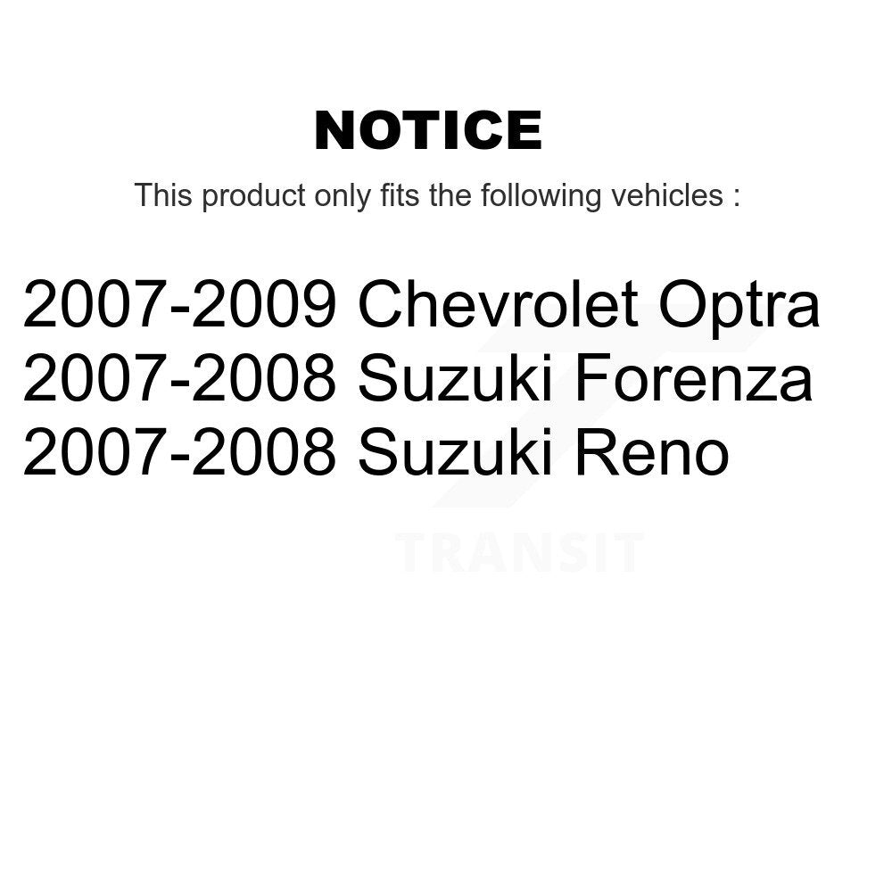 Plaquettes de frein à disque semi-métalliques arrière, pour Chevrolet Optra Suzuki Forenza Reno