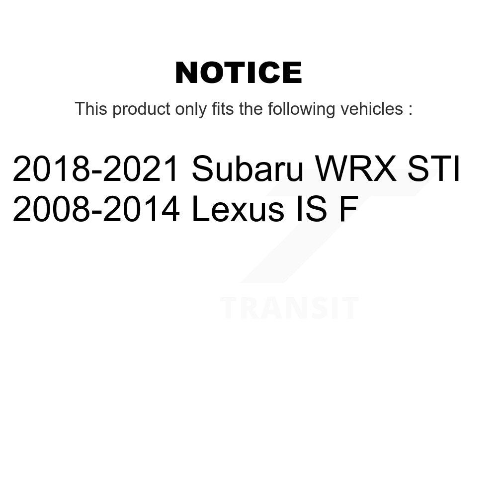 Plaquettes de frein à disque semi-métalliques avant pour Subaru WRX STI Lexus IS F PPF-D1365