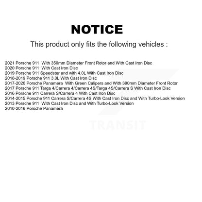 Plaquettes de frein à disque semi-métalliques arrière pour Porsche 911 Panamera PPF-D1417