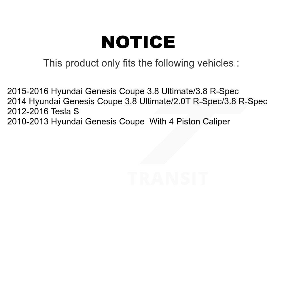 Plaquettes de frein à disque semi-métalliques arrière, pour Hyundai Genesis Coupe Tesla S PPF-D1428