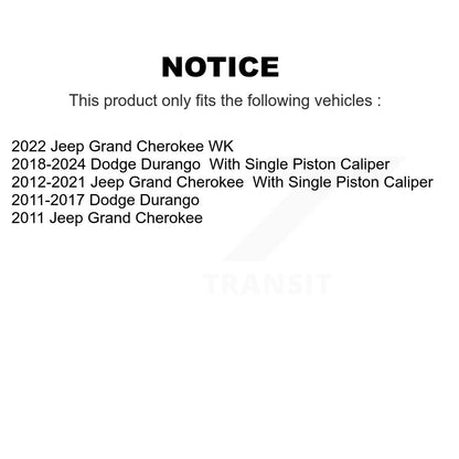Plaquettes de frein à disque semi-métalliques arrière, pour Jeep Grand Cherokee Dodge Durango WK